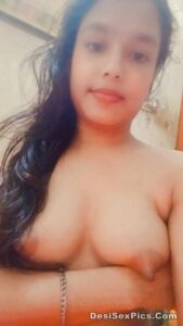 Desi girl with fluffy nipples nude selfies 006
