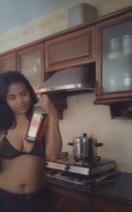 Sexy girlfriend smoking and drinking nude photos 006
