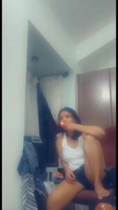 Sexy girlfriend smoking and drinking nude photos 009